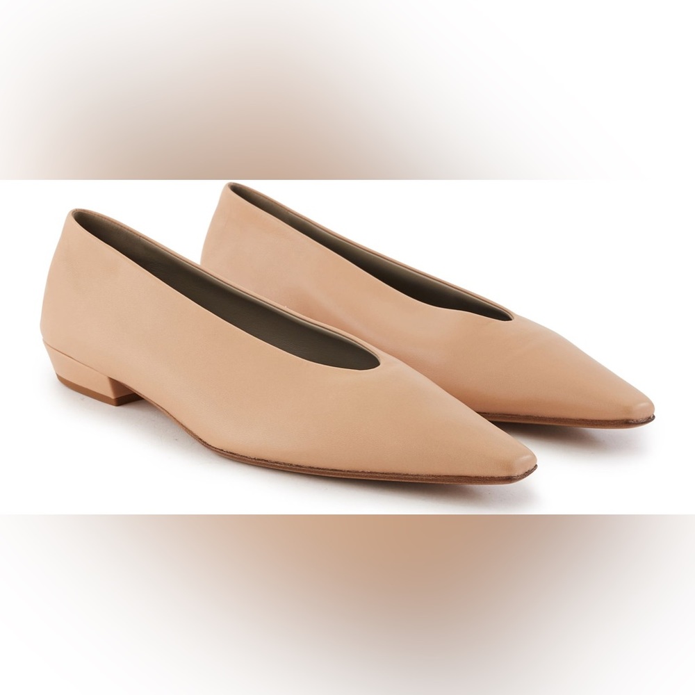 Bottega Veneta Almond Leather Ballet Flat